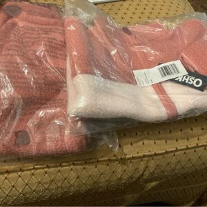 Oshkosh Pink Fleece Jacket and matching Fleece Pants Sz 4T New Girls